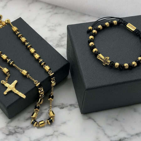 Set Lant-Bratara New Design Rosary Faberge [1]