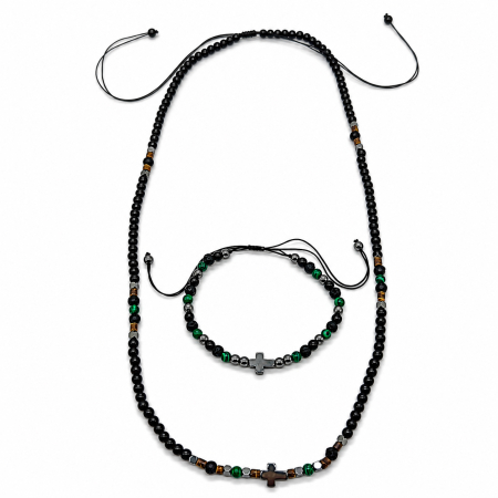LANTURI CU PANDANTIV - Set Lant-Bratara Pietre Naturale Summer