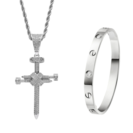 SET LANT&BRATARA - Set Lant-Bratara Silver Cantierre