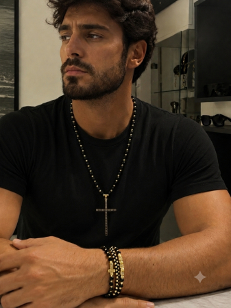 Set Lant-Bratari Gold Cross Luxury Masterpiece [1]