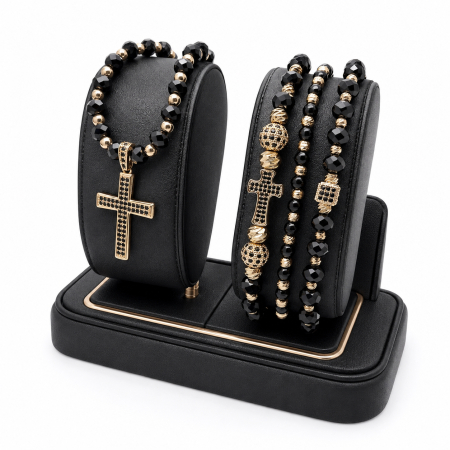 SET LANT&BRATARA - Set Lant-Bratari Gold Cross Luxury Masterpiece