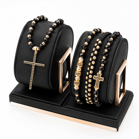 LANTURI - Set Lant-Bratari Gold Cross Luxury Masterpiece
