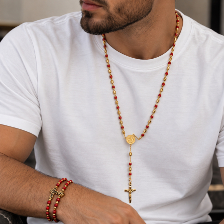 Set Lant-Bratari Rosary Red-Gold Royal [1]