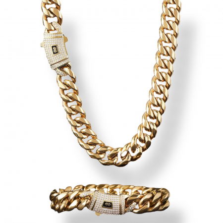 BRATARI CRISTALE - Set Monaco Gold Plated 14K 8 MM