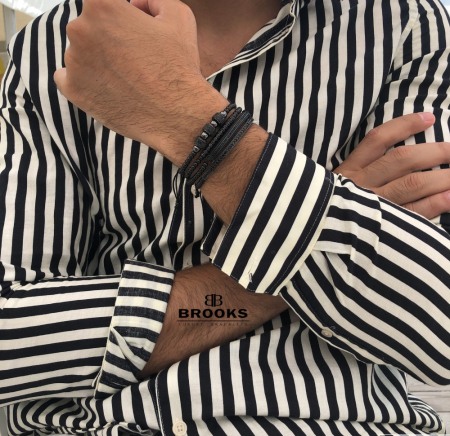 The Original Set All Black 4 Brooks Bracelets [2]