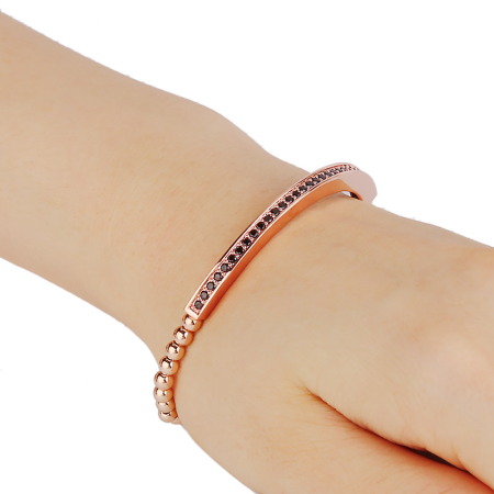 Zircon Rose Gold 14K CZ Women Bangle [1]