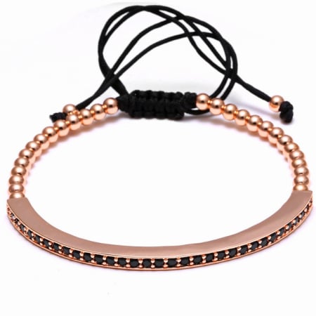 BRATARI - Zircon Rose Gold 14K CZ Women Bangle