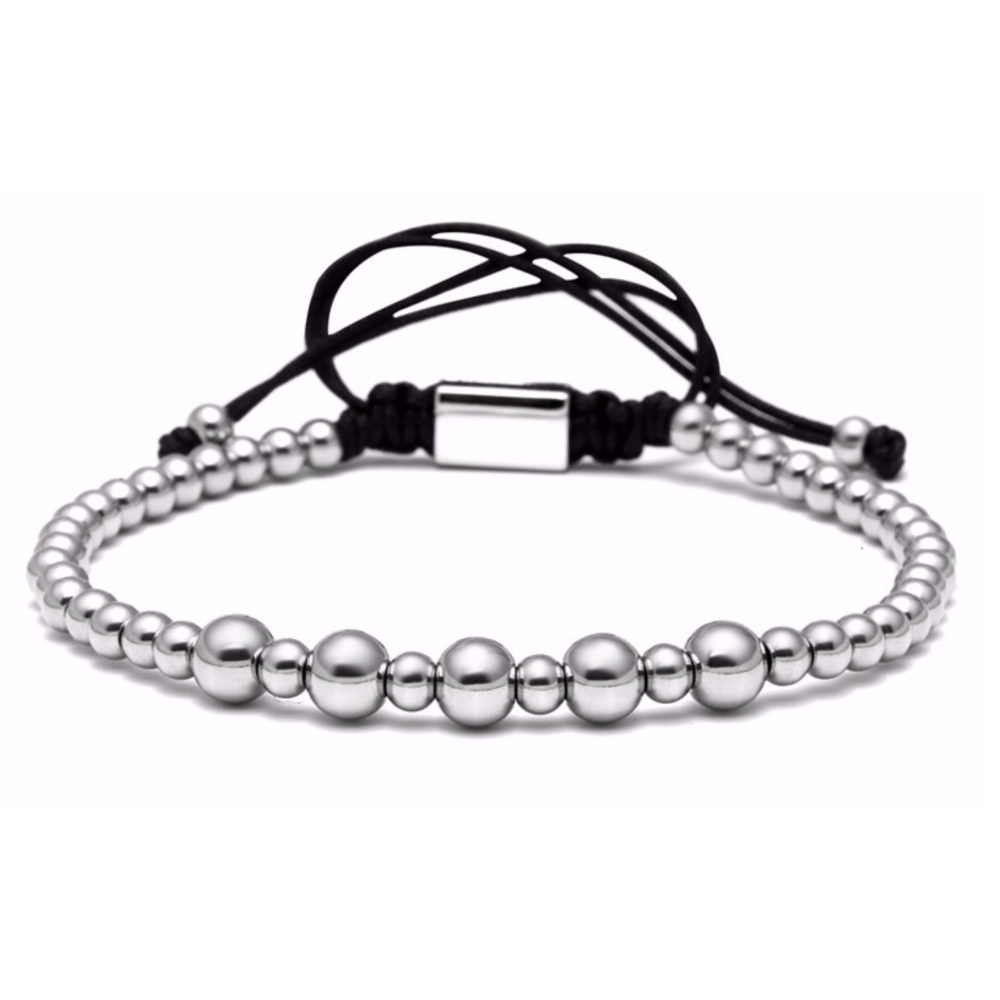 Silver plated store bracelet mens