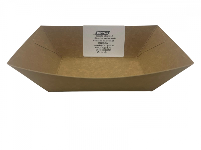 Barcute carton kraft  17 x 10x10  150buc/set  600buc/cutie [2]