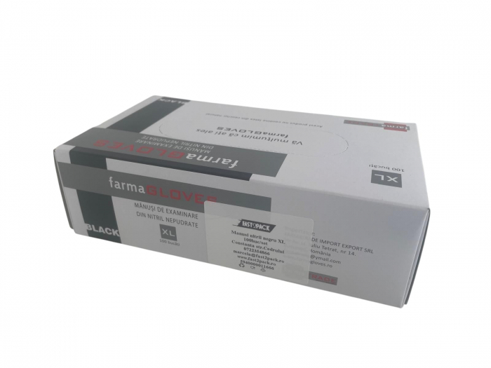 Manusi din nitril negre XL 100buc/set [1]