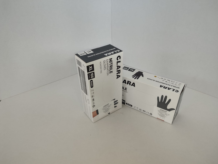 Manusi nitril nepudrate Negru Marimea XL 100buc/cutie [2]