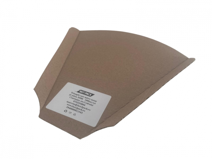 Triunghi pentru pizza carton micro natur  D500 H20 100buc/set [1]