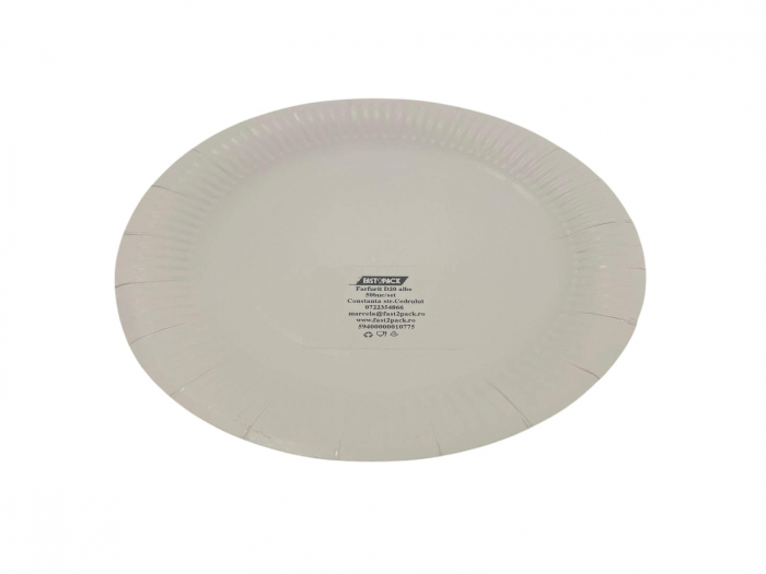 Farfurii 20cm albe 50buc/set [2]