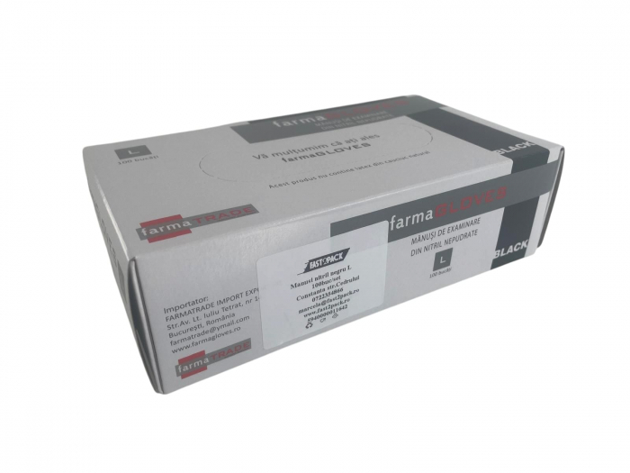 Manusi din nitril negre L 100buc/set [1]