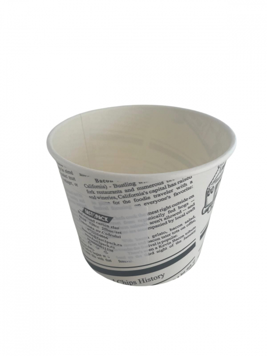 Boluri carton model ziar rotund D110 160oz 520cc 25buc/set [1]