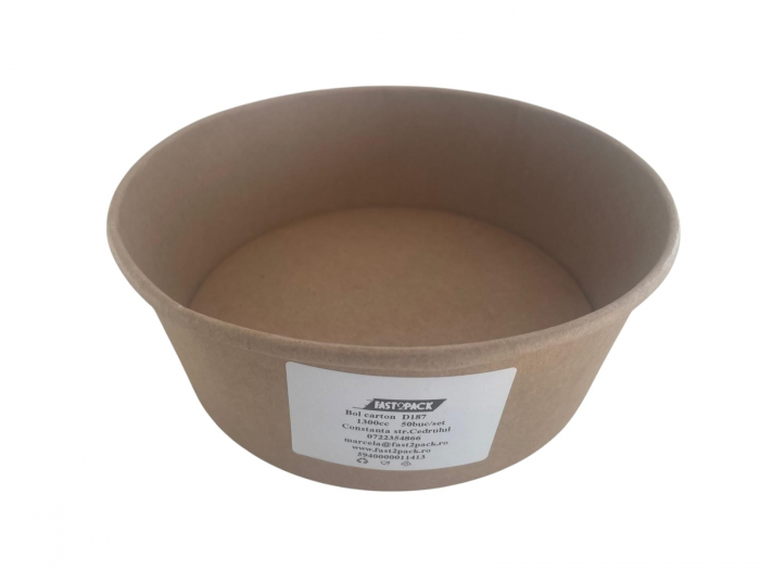 Boluri carton Kraft D187 1300cc 50buc/set [2]