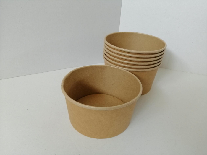 Bol salata carton kraft D145 1000cc 50buc/set [2]