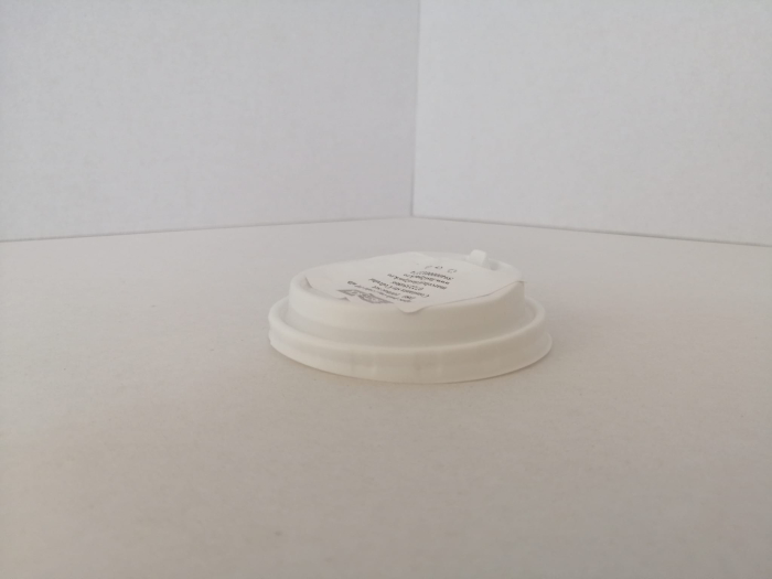Capac pahar carton cald PP D80 alb 100buc/set [2]