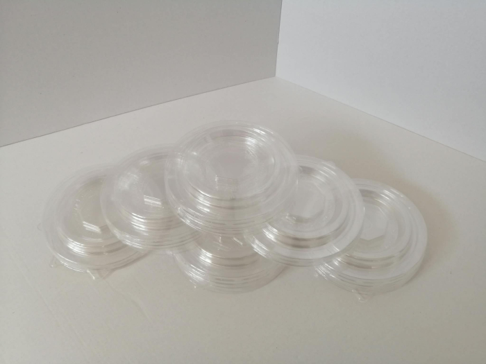 Capac PET dome fara gaura D140, 50buc/set [2]