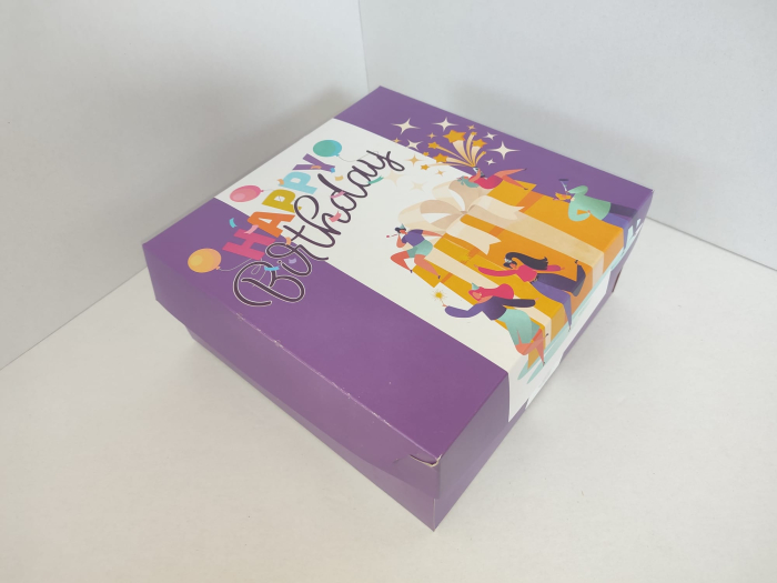Cutie carton tort PARTY-Auriu patrata 30x30 cm H13cm 43buc/set [2]