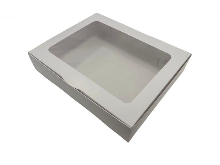 Cutii prajituri display albe 24 x 30 x 6 100buc/set [1]