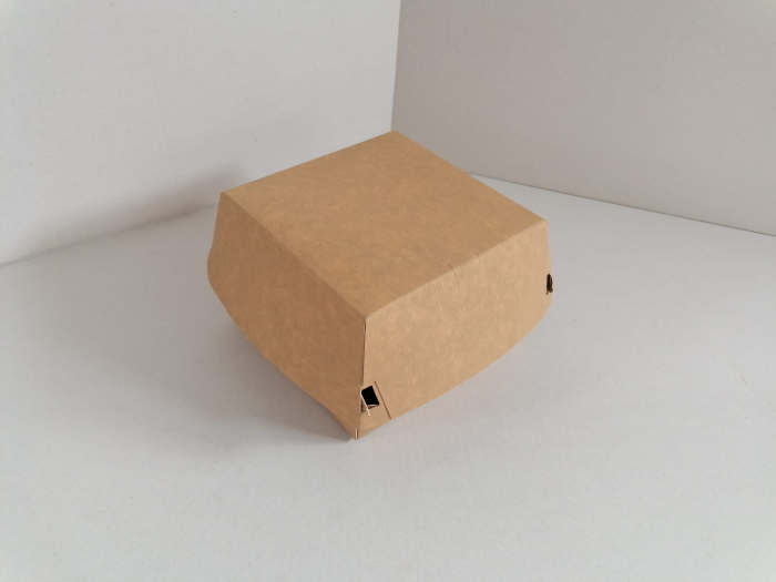 Cutii  burger kraft 150x150x90 50buc/set 150buc/cutie [2]