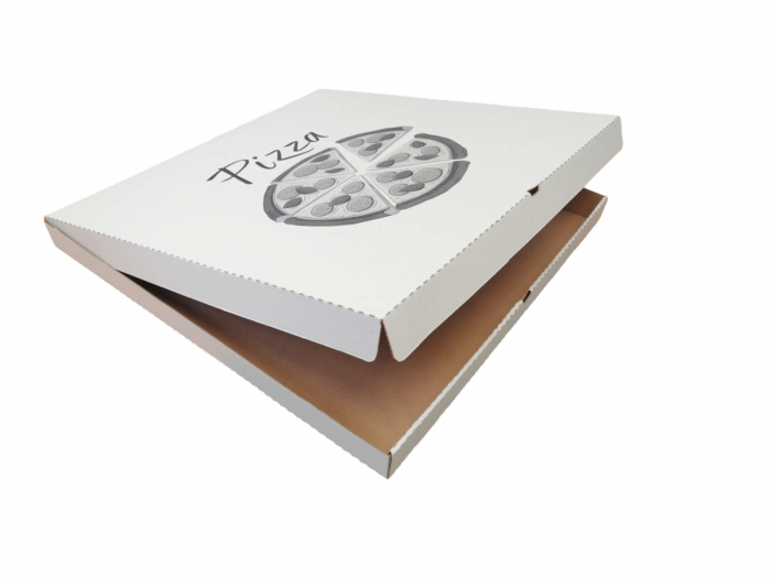 Cutii Pizza alb cu negru 500 x 500 x 40 mm [2]