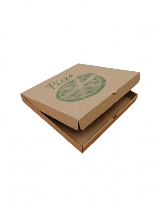 Cutii Pizza natur cu verde 300 x 300 x 35 mm [2]