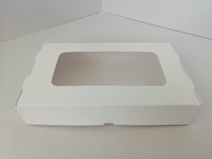 Cutii prajituri display 26 x 16 x 5 albe 100buc/set [2]