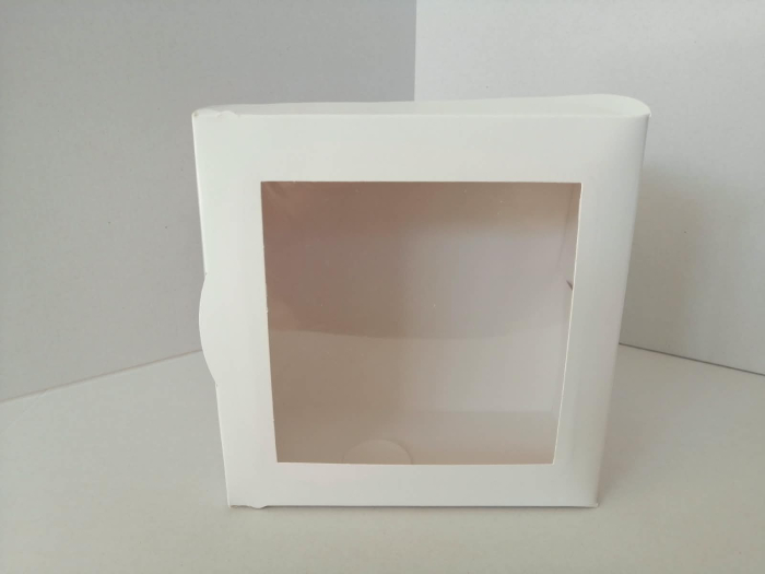 Cutii prajituri display albe 21 x 21 x 10.5 100buc/set [3]