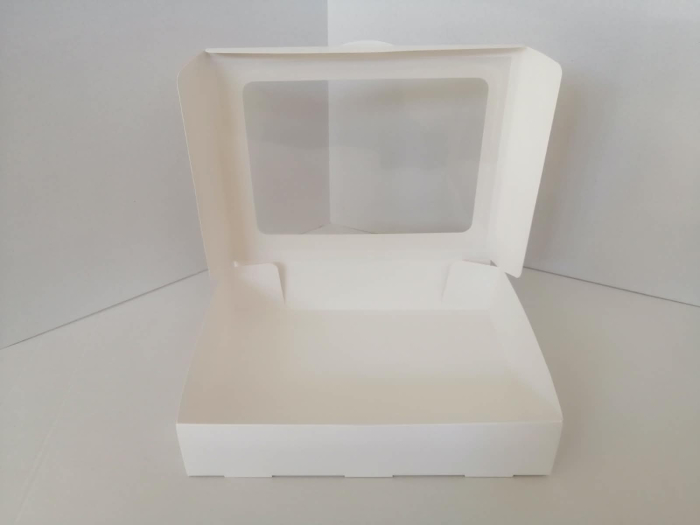 Cutii prajituri display albe 24 x 30 x 6 100buc/set [2]