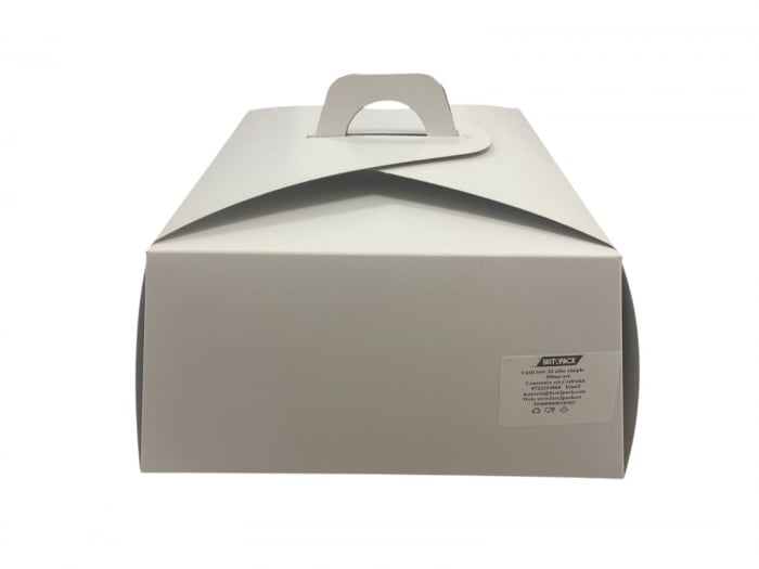 Cutii tort 26 albe patrate S 50buc/set [2]
