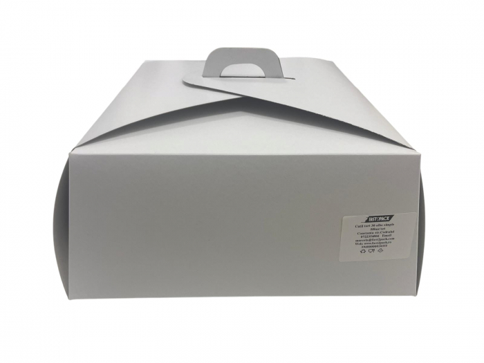 Cutii tort 30 albe patrate S 50buc/set [2]