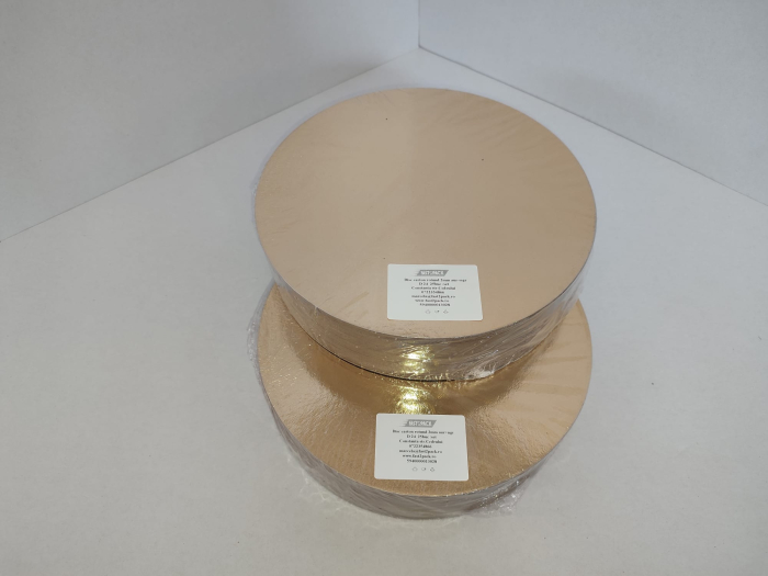 Disc carton tort D24cm G2mm auriu-negru 25buc/set [2]