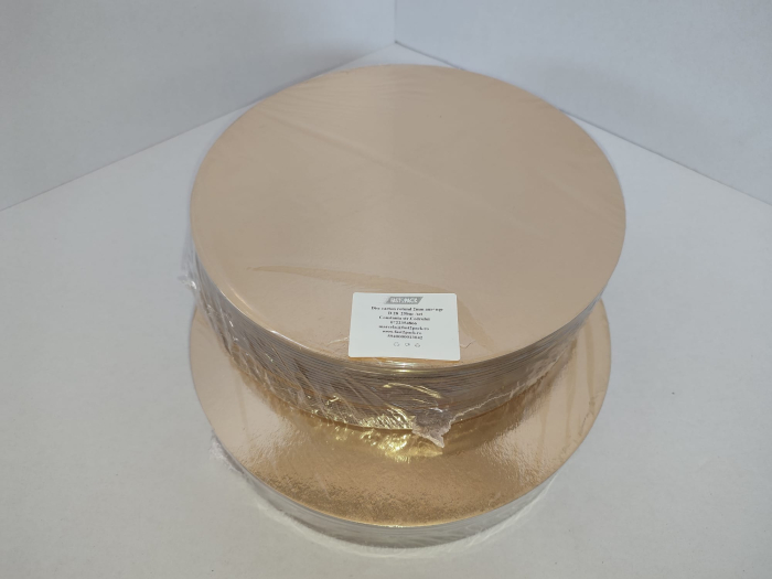 Disc carton tort D28cm G2mm auriu-negru 25buc/set [2]