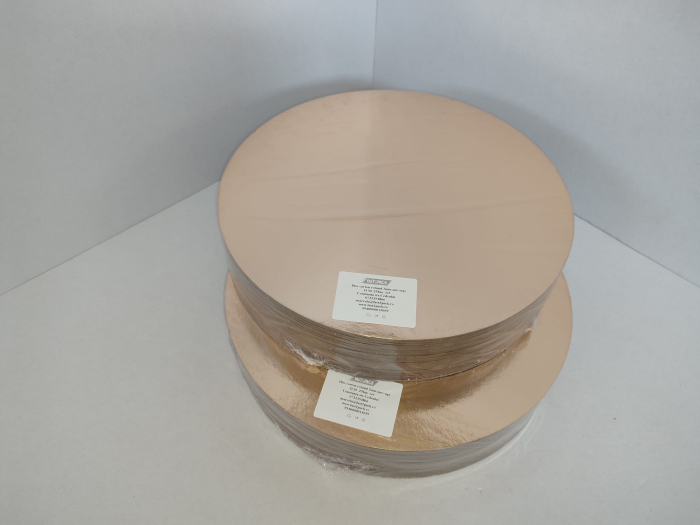 Disc carton tort D30cm G2mm auriu-negru 25buc/set [2]