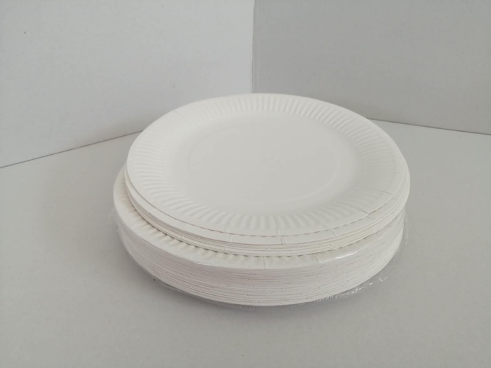 Farfurii 20cm albe 50buc/set [3]