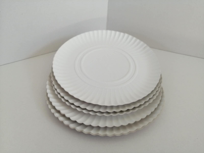Farfurii carton albe R1 D23 100buc/set [2]