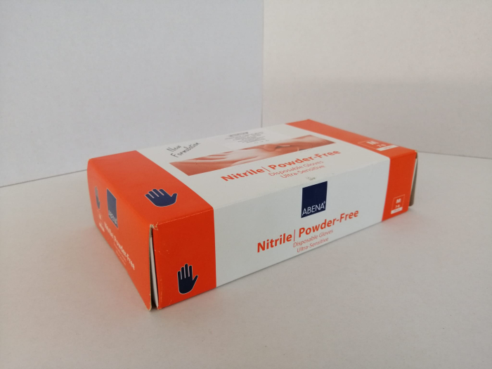 Manusi nitril nepudrate Albastru marimea M 100buc/cutie [2]