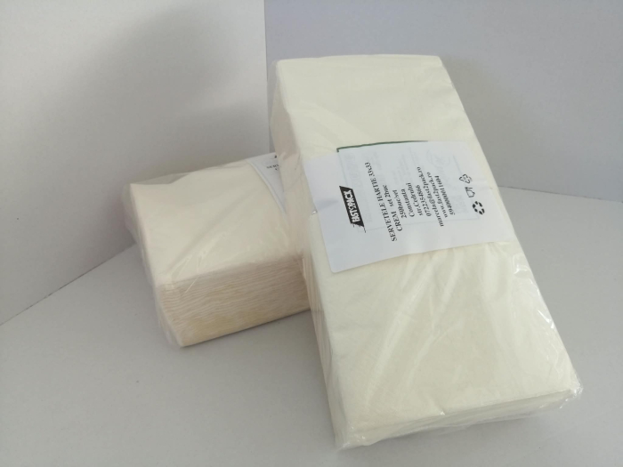 Servetele de hartie - doua straturi chenar - crem 33 x 33 250buc/set [3]