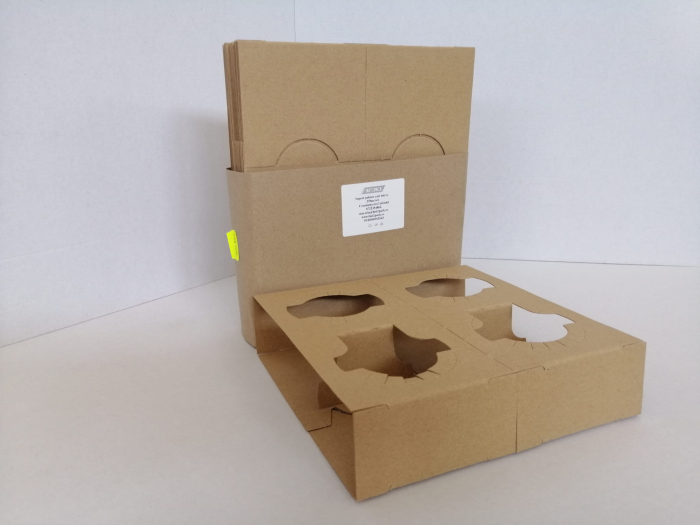 Suport carton micro 2 - 4 pahare 25buc/set [2]