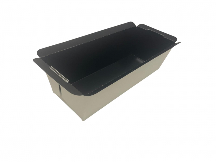 Tavi carton pentru copt patiseri 24x10x7 alb/negru [1]