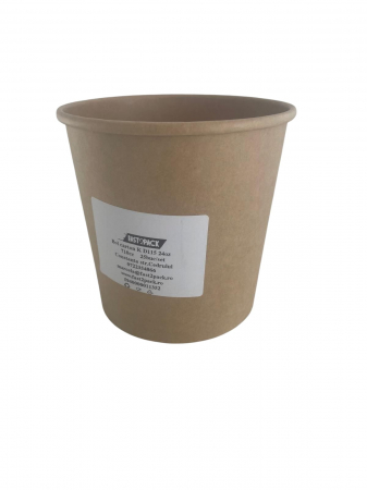 Ambalaje Fast Food - Boluri supa din carton Kraft D115  710cc  25buc/set
