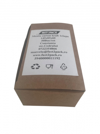 Cutii meniu carton K 1cl 145x85x60 50buc/set [1]