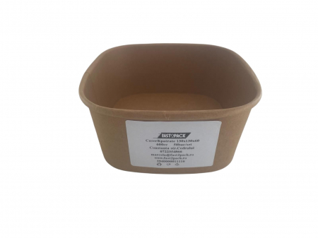 Cutii meniu patrate carton K  130x130x60 600cc 50buc/set [1]