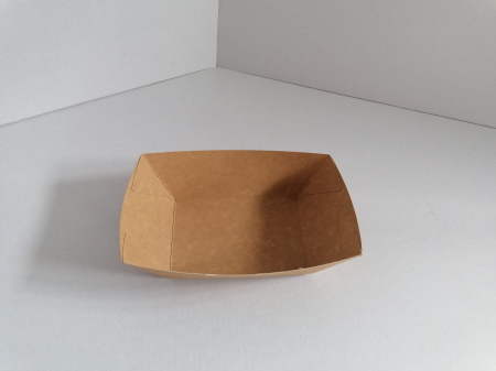 Ambalaje Fast Food - Barcute carton kraft  17 x 11 x 4.5 cm  150buc/set  600buc/cutie