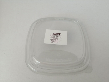 Ambalaje Fast Food - Capac patrat transparent fara gaura 170x170 50buc/set