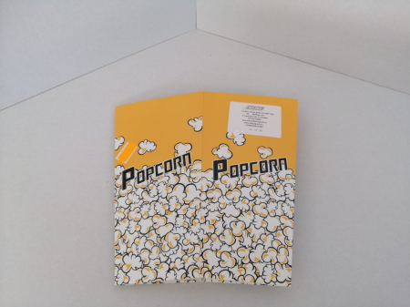 Ambalaje Cofetărie - Cutie carton popcorn galben-negru 2L