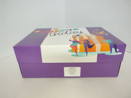Ambalaje Cofetărie - Cutie carton tort PARTY-Auriu dreptunghiulara 35x25cm H13cm 43buc/set