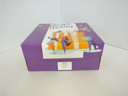 Ambalaje Cofetărie - Cutie carton tort PARTY-Auriu patrata 30x30 cm H13cm 43buc/set